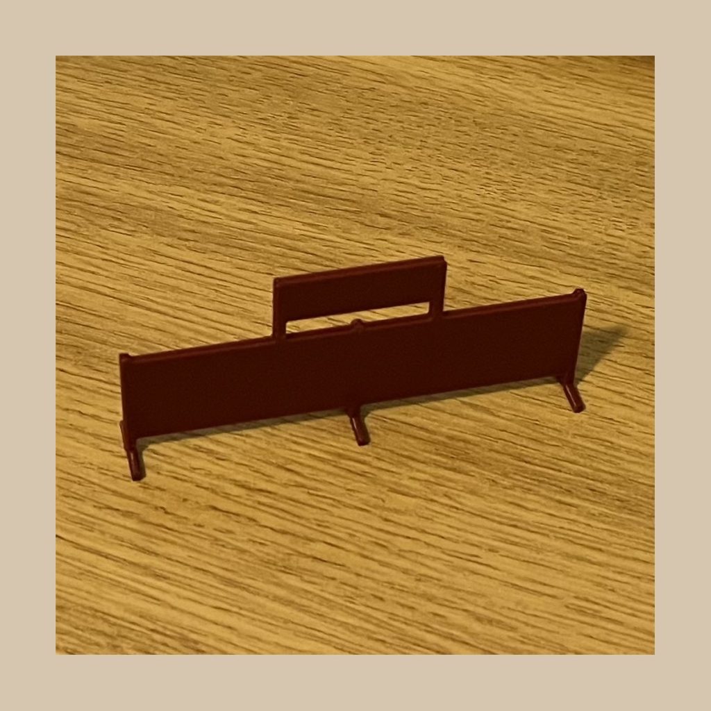 Tri-ang R68 Station Sign Burgundy Assembled V3 Gallery Image