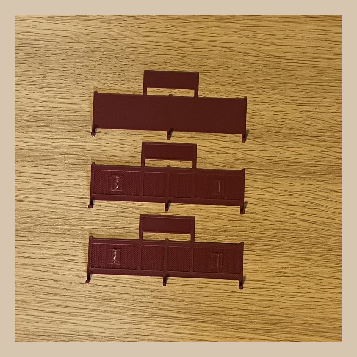 Tri-ang R68 Station Sign Individual Parts Burgundy Product Image